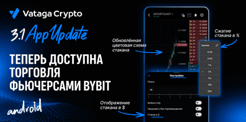 Мобильное приложение Vataga 3.1 для Android — обновление!