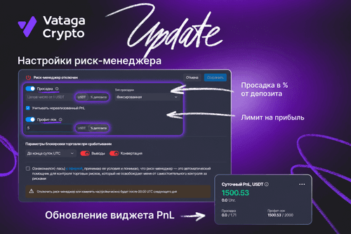Обновление риск-менеджера Vataga Crypto